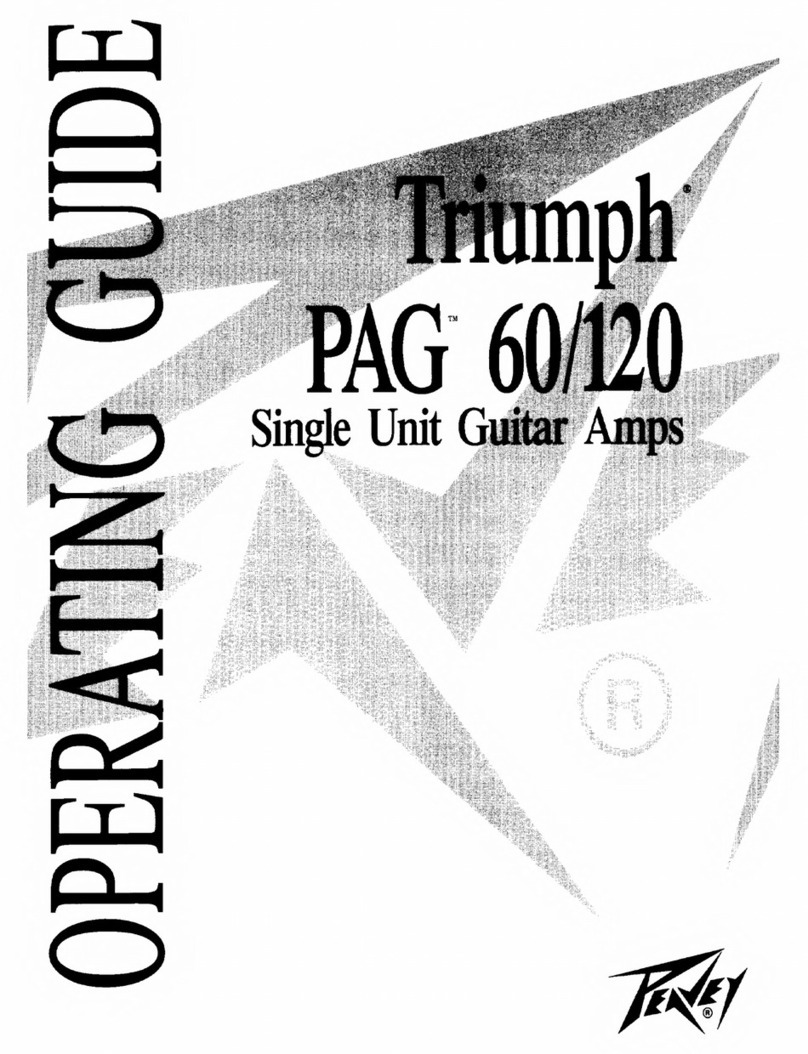 Peavey Triumph PAG 60 User manual