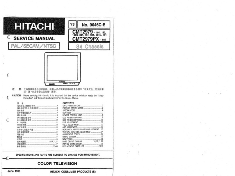 Hitachi CMT2979 User manual Hitachi CMT2979 User manual
