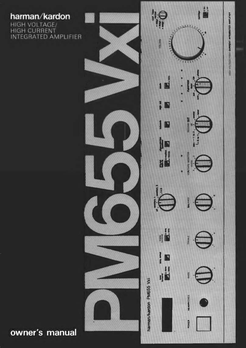 Harman Kardon PM655 Vxi User manual