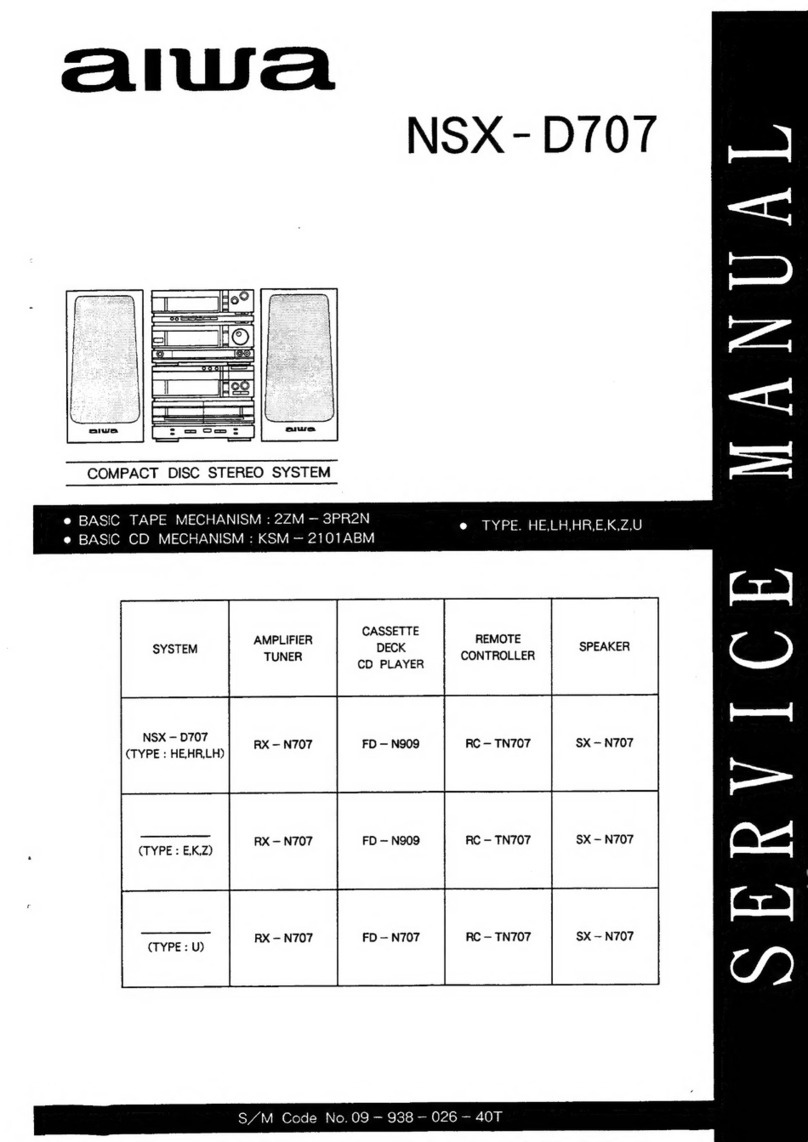 Aiwa NSX-D707 User manual