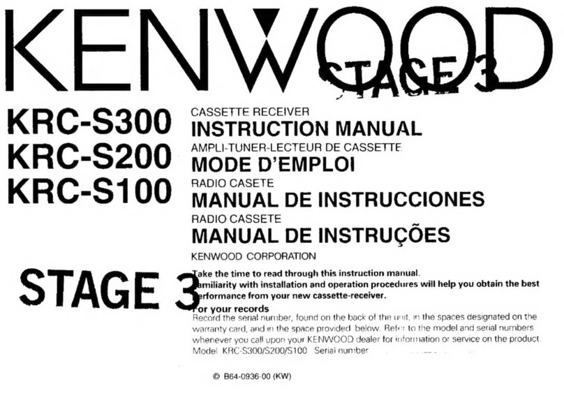 Kenwood KRC-S300 User manual