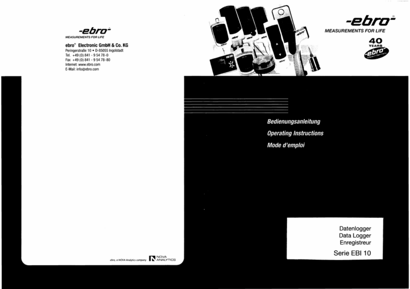 Ebro EBI 10 Series operating instructions