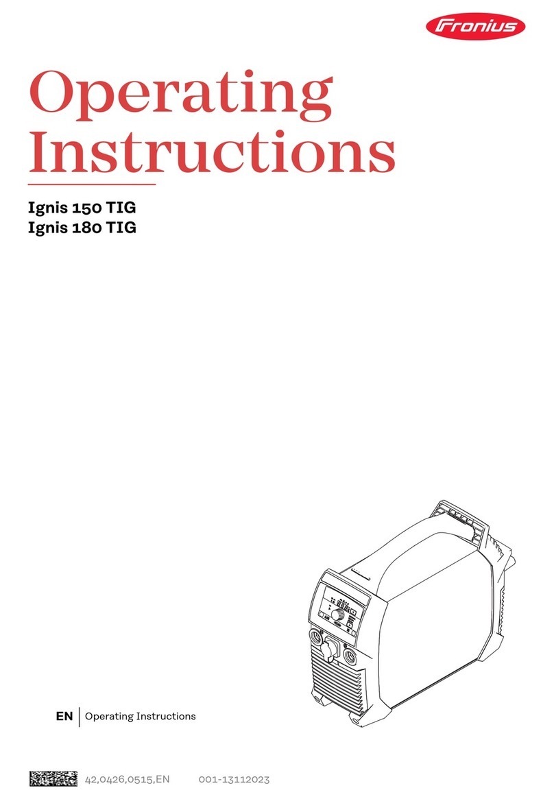 FRO­NIUS Ignis 150 TIG User manual