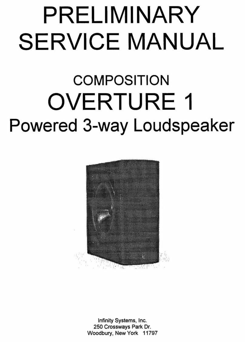 Infinity Overture 1 User manual