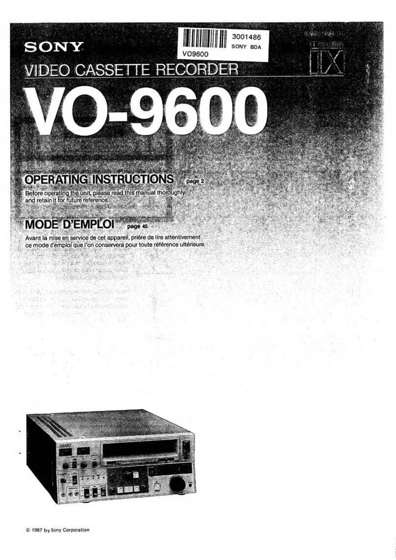 Sony VO-9600 User manual