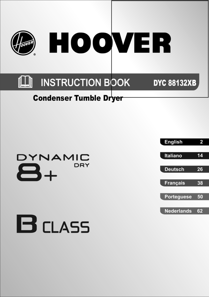 Hoover DYC 88132XB User manual Hoover DYC 88132XB User manual