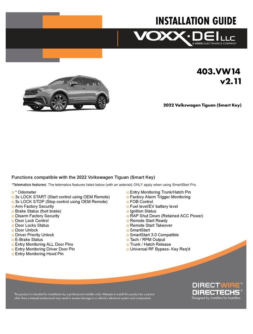 Directed VOXX DEI 403.VW14 v2.11 User manual