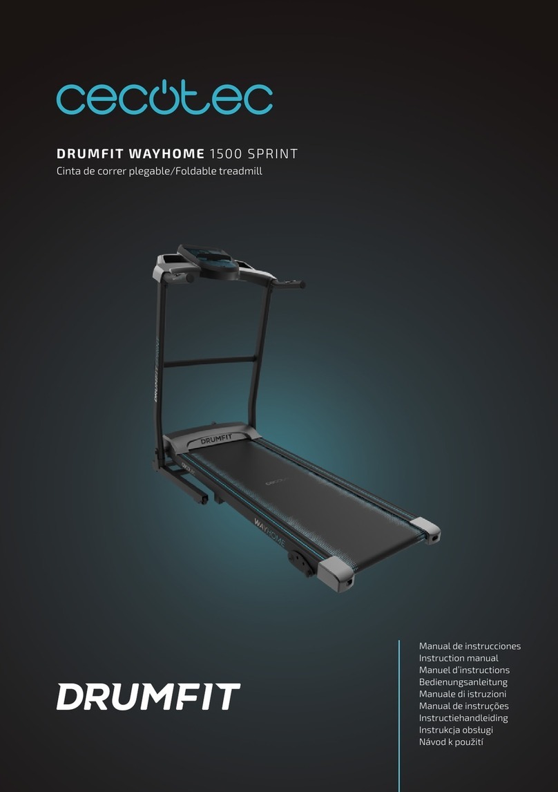 cecotec DRUMFIT WAYHOME 1500 SPRINT instruction manual