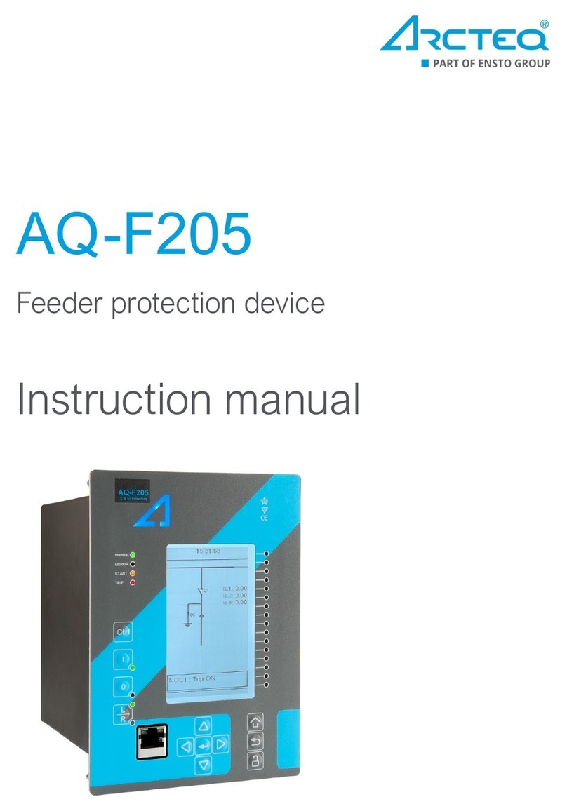 Arcteq AQ F205 instruction manual