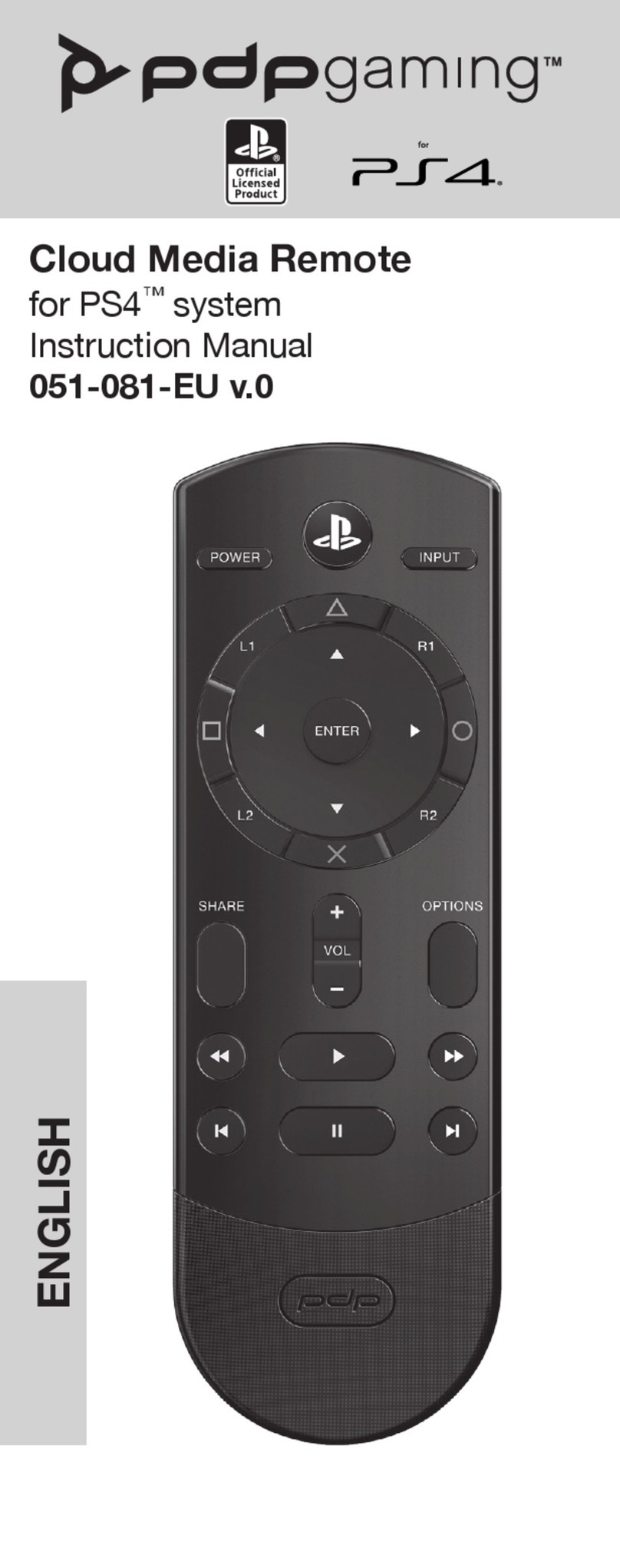 PDP gaming Cloud Remote User manual