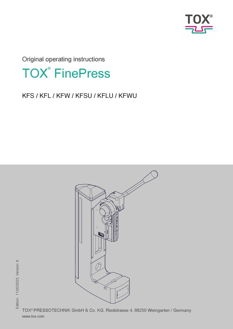 TOX FinePress KFS Original operating instructions TOX FinePress KFS Original operating instructions
