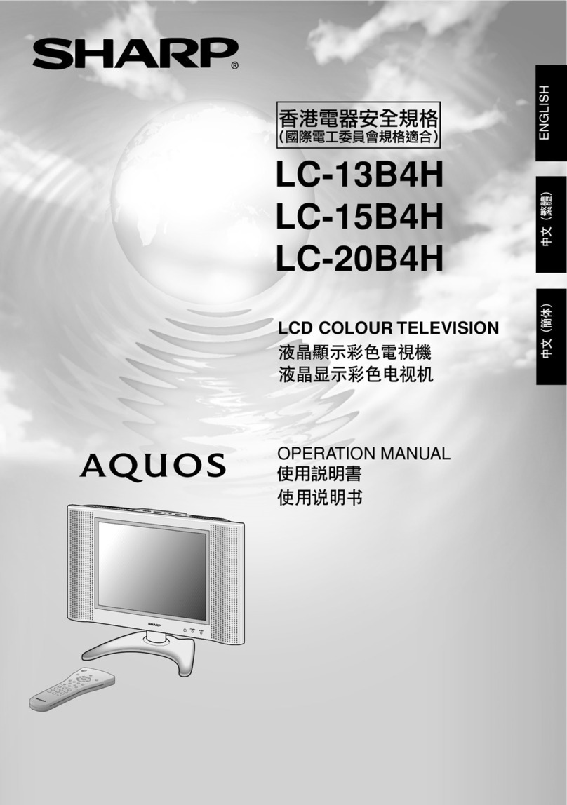 Sharp Aquos LC-13B4H User manual