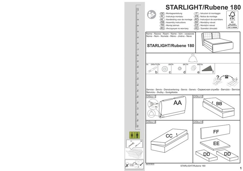 COLLECTION AB STARLIGHT/Rubene 180 User manual COLLECTION AB STARLIGHT/Rubene 180 User manual