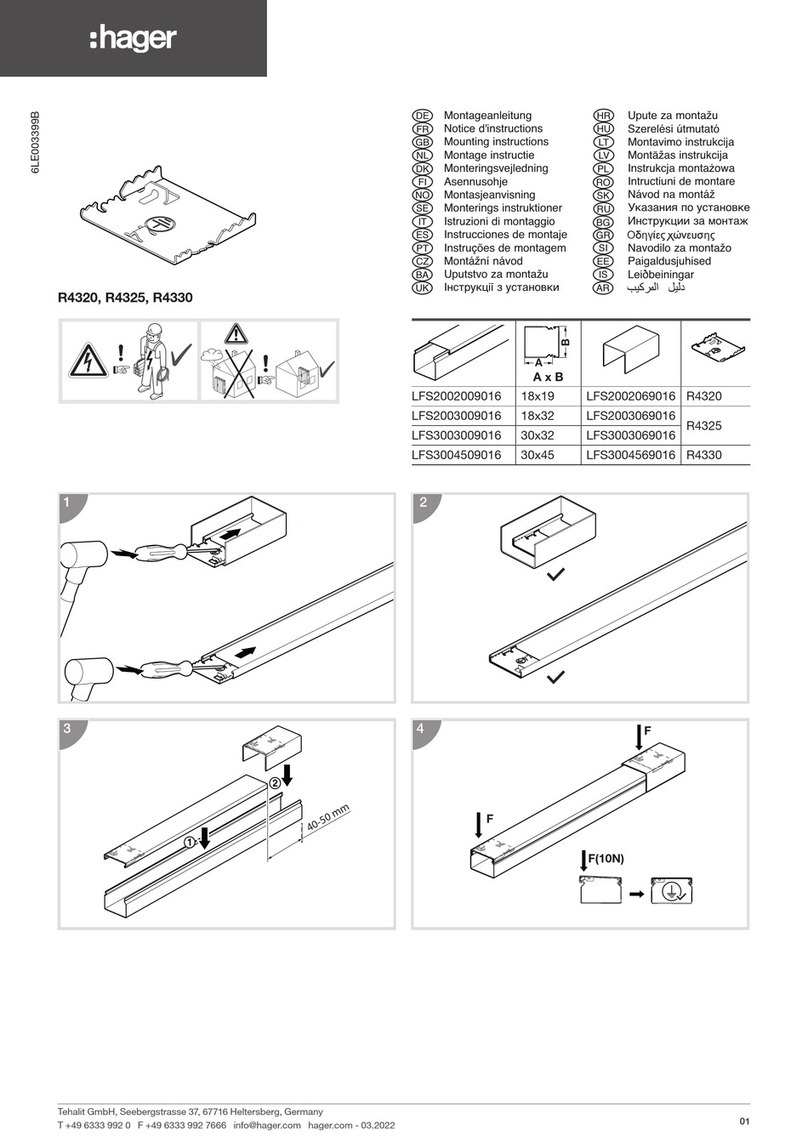 hager R4320 User manual