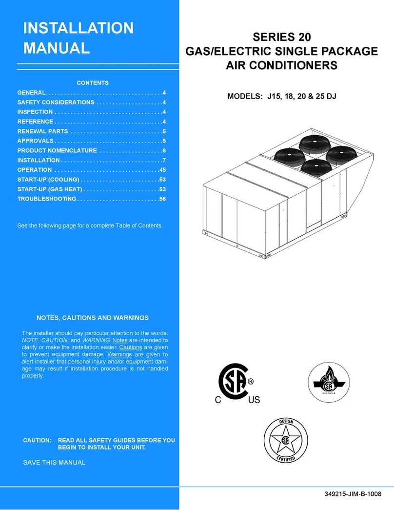 York 20 Series User manual