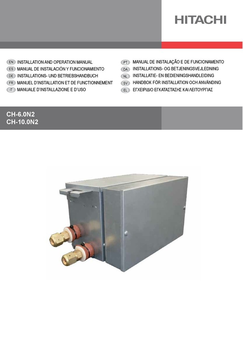 Hitachi CH-6.0N2 Installation and operation manual Hitachi CH-6.0N2 Installation and operation manual