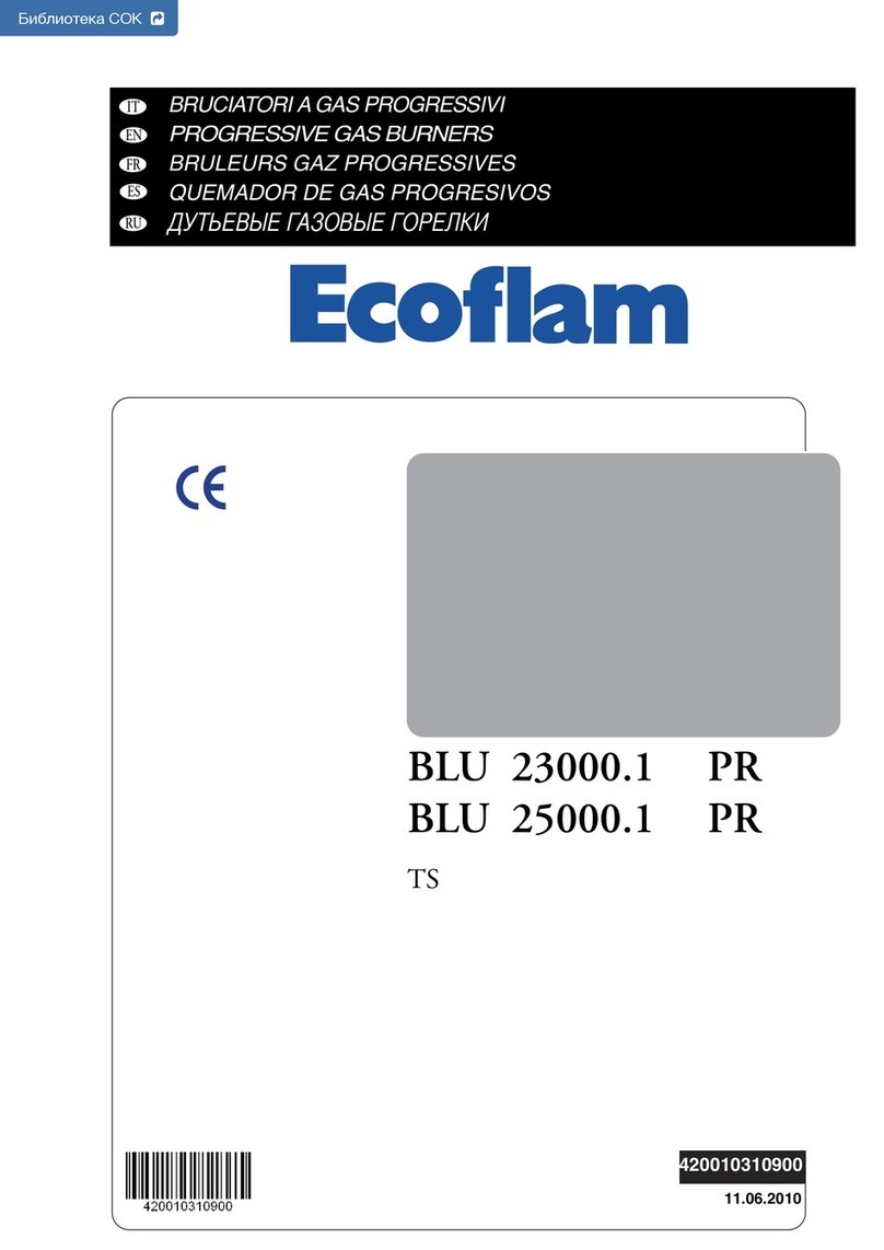 Ecoflam BLU 23000.1 PR TS User manual Ecoflam BLU 23000.1 PR TS User manual