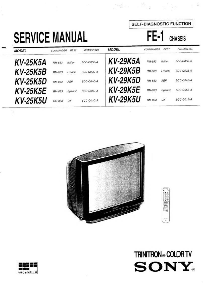 Sony Trinitron KV-25K5A User manual