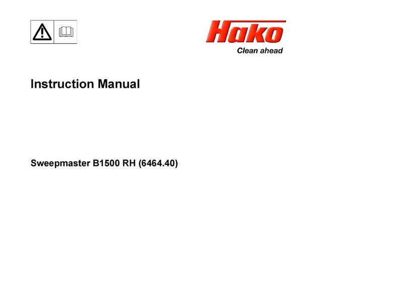 HAKO Sweepmaster B1500 RH instruction manual