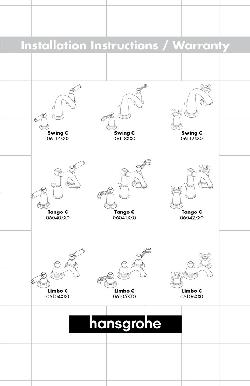 Hans Grohe Swing C 06117 0 Series Installation guide
