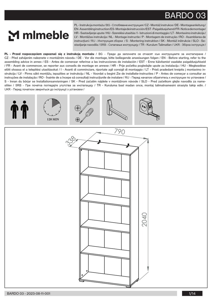 mlmeble BARDO 03 User manual