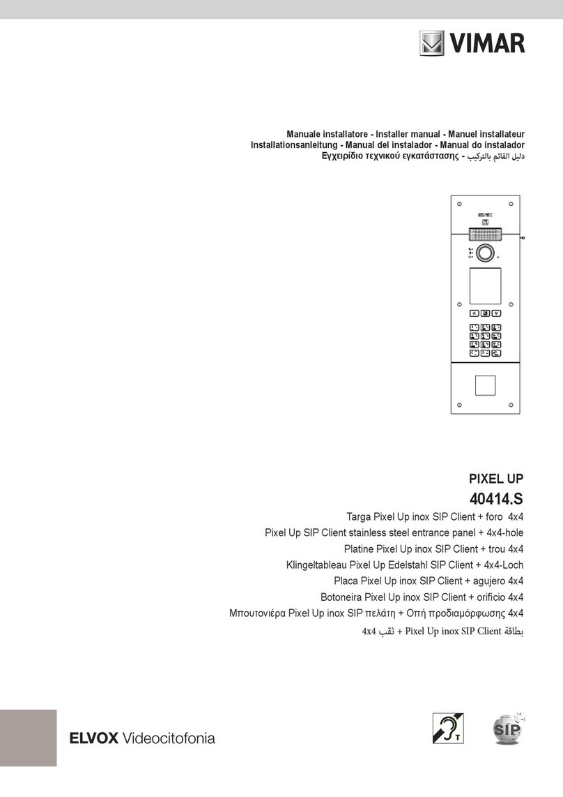 Vimar ELVOX PIXEL UP 40414.S User guide