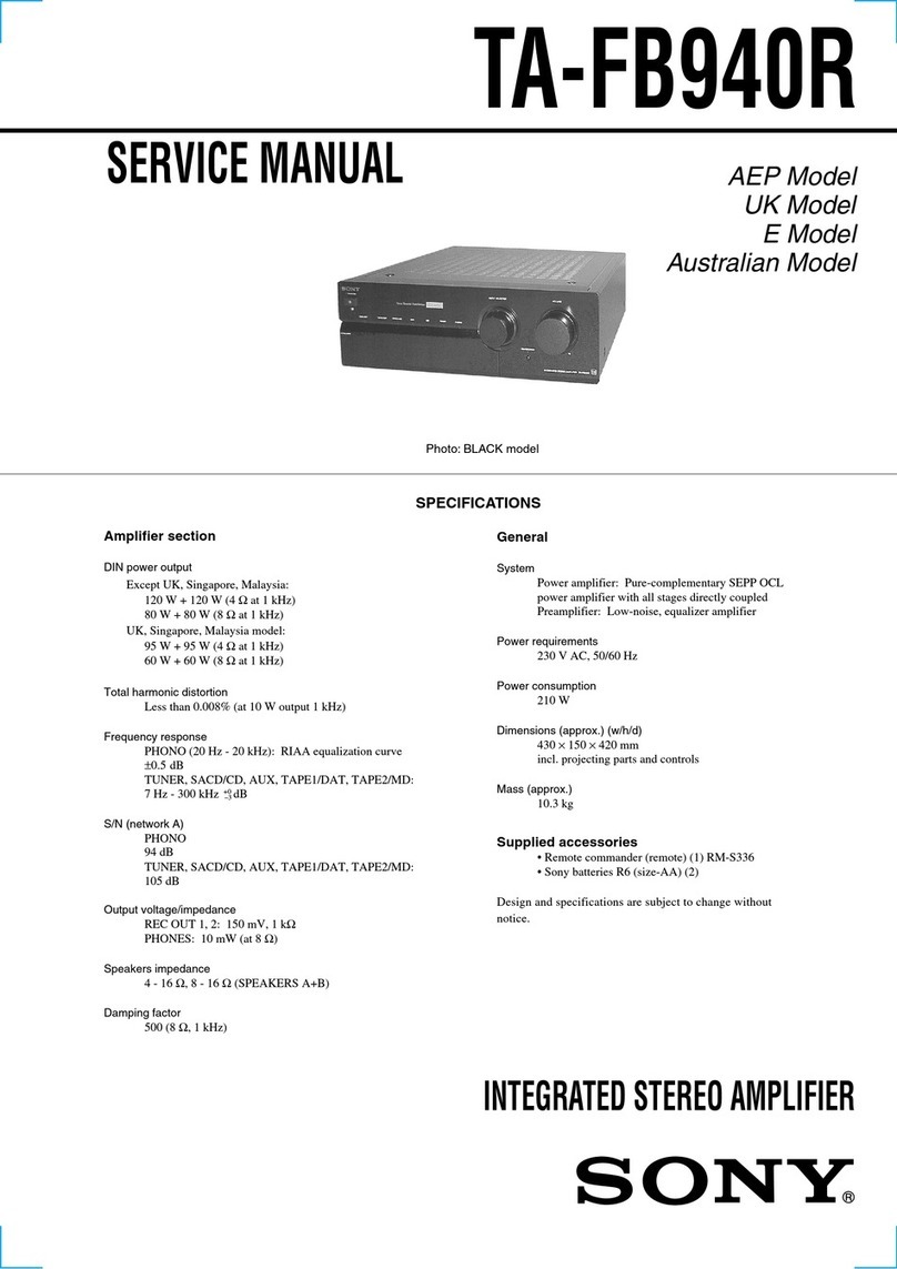 Sony TA-FB940R User manual