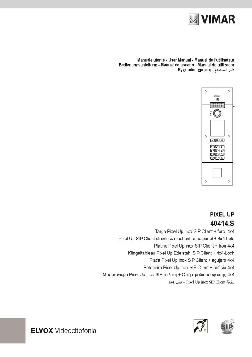 Vimar ELVOX PIXEL UP 40414.S User manual