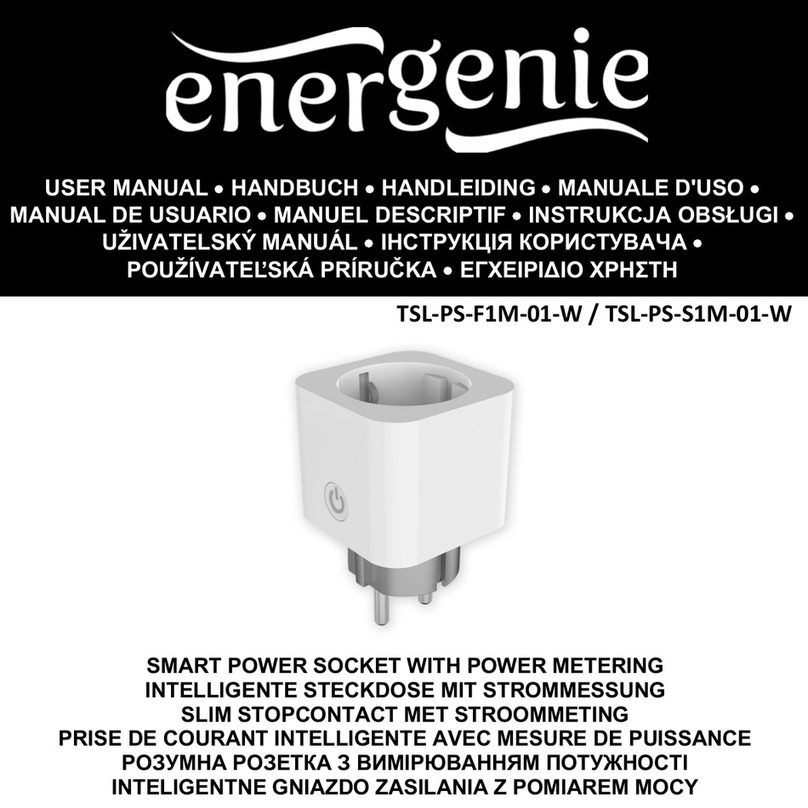 Gembird Energenie TSL-PS-F1M-01-W User manual