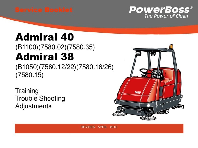 PowerBoss Admiral 38 Installation and operation manual