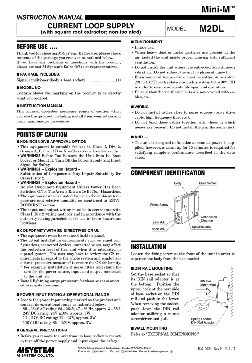 M-system Mini-M M2DL User manual