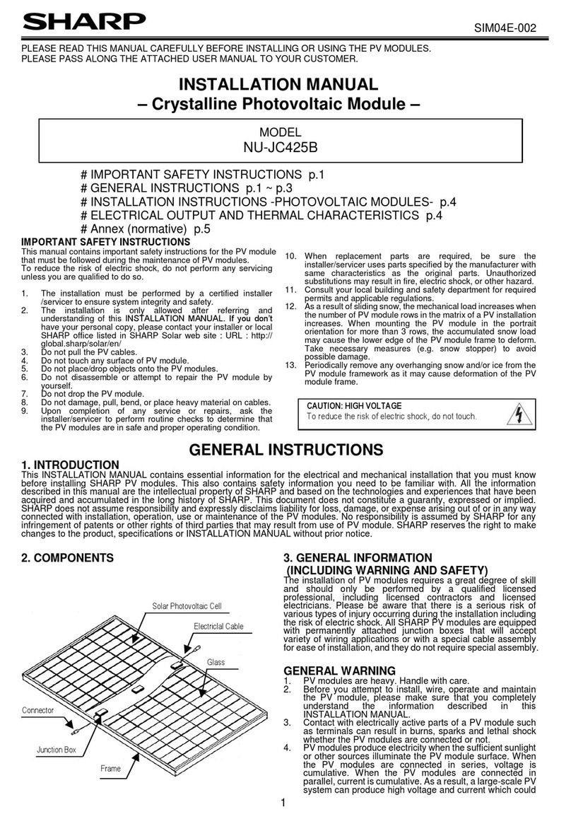 Sharp NU-JC425B User manual