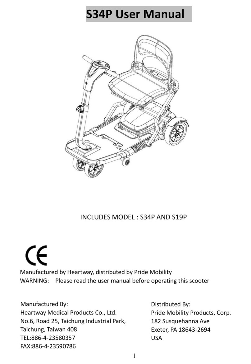 Pride Mobility S34P User manual Pride Mobility S34P User manual