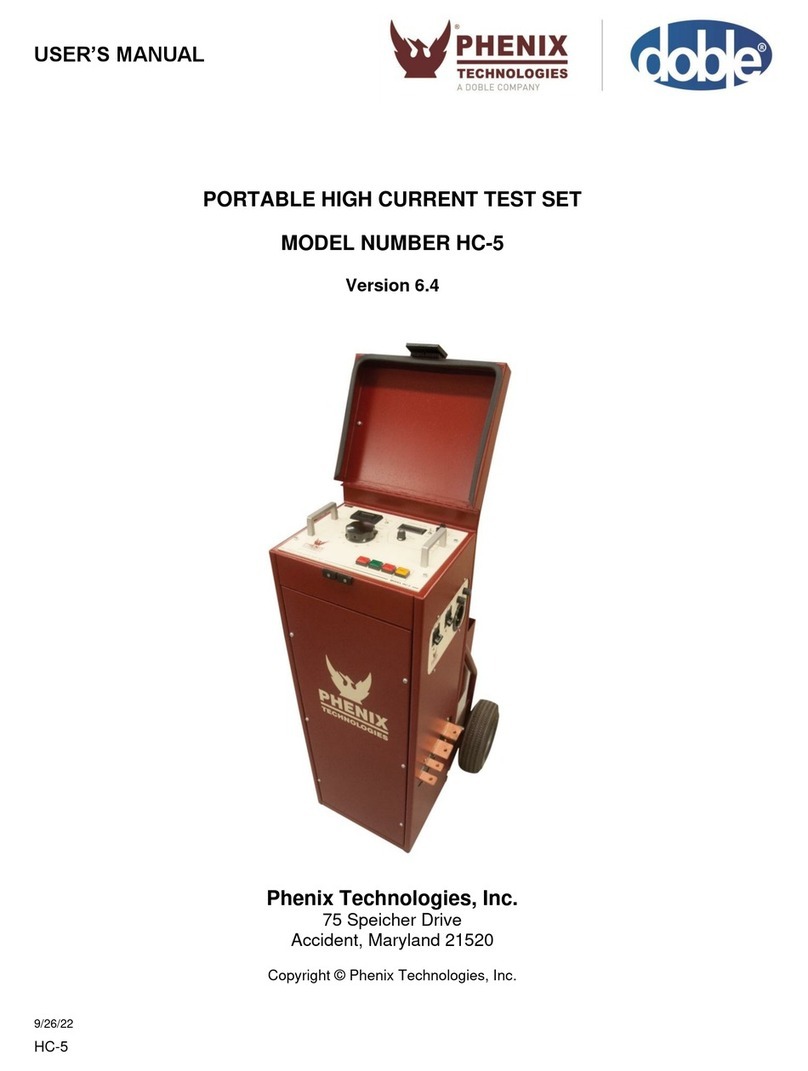 doble PHENIX HC-5 user manual doble PHENIX HC-5 user manual