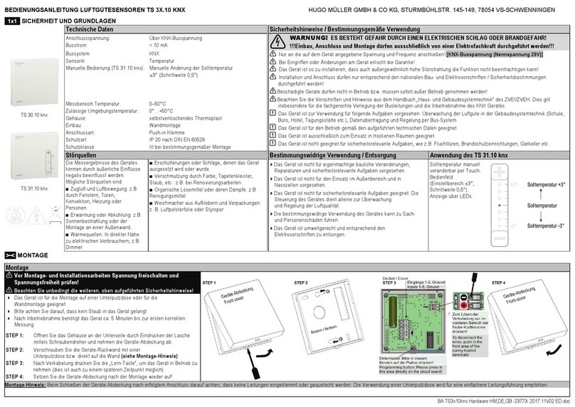 Hugo Müller TS 31.10 knx User manual