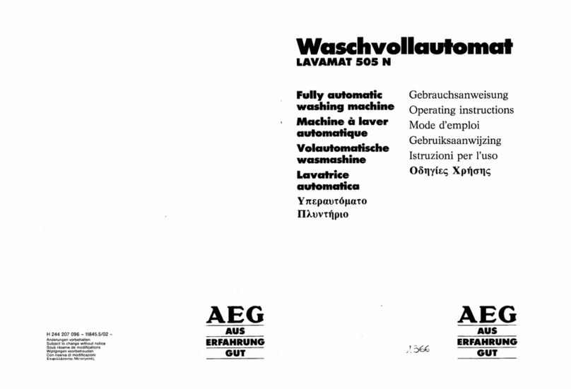 AEG LAVAMAT 505 N User manual