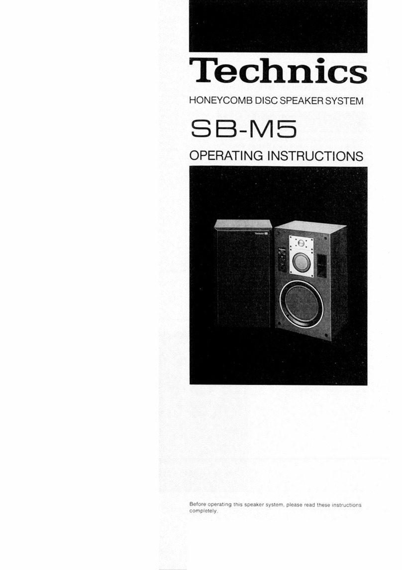 Technics SB-M5 operating instructions