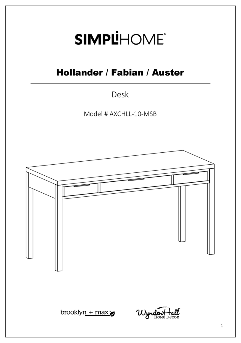 Simpli Home brooklyn+max WyndenHall AXCHLL-10-MSB User manual