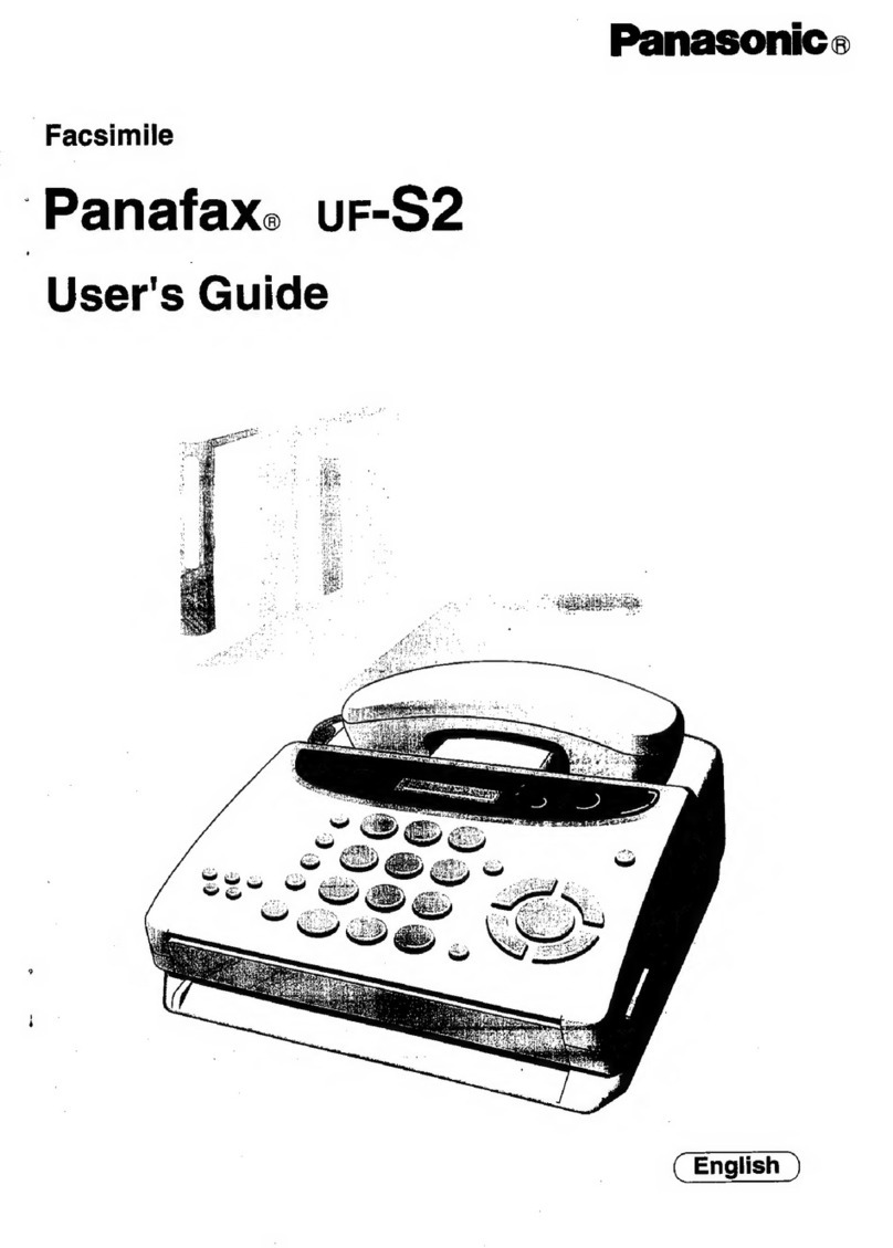 Panasonic Panafax UF-S2 user guide