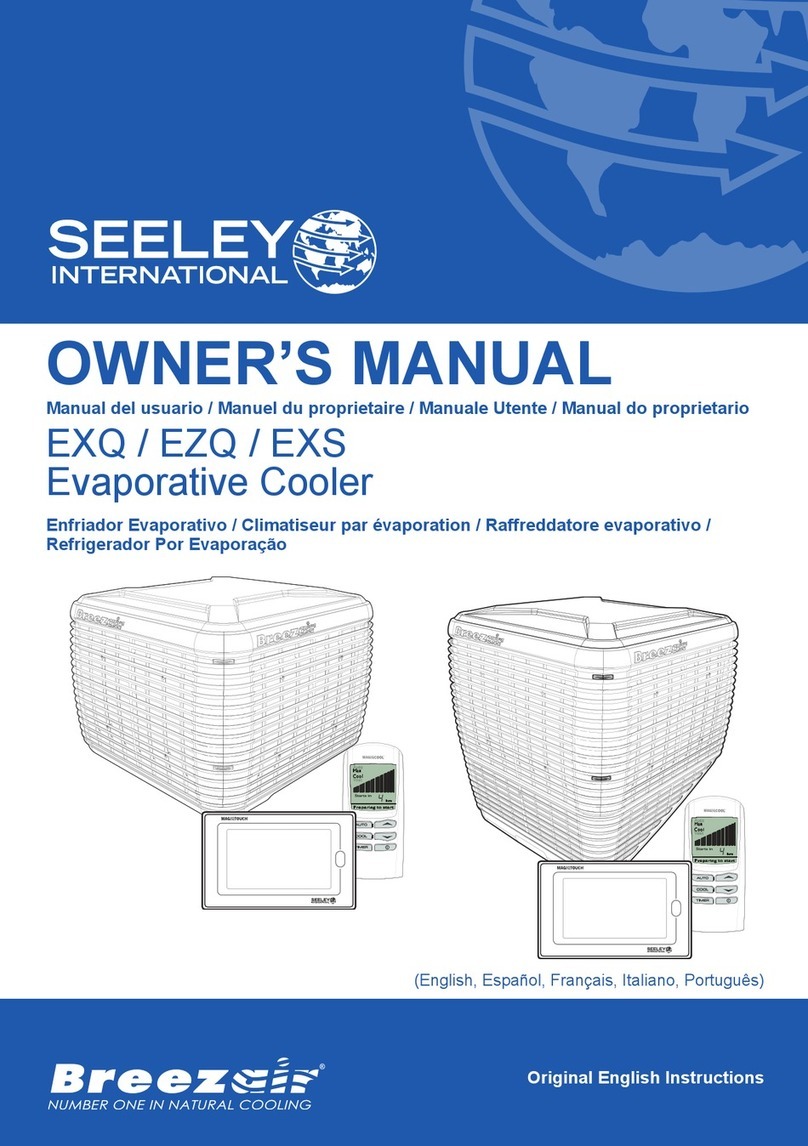 Seeley Breezeair EXQ owner's manual