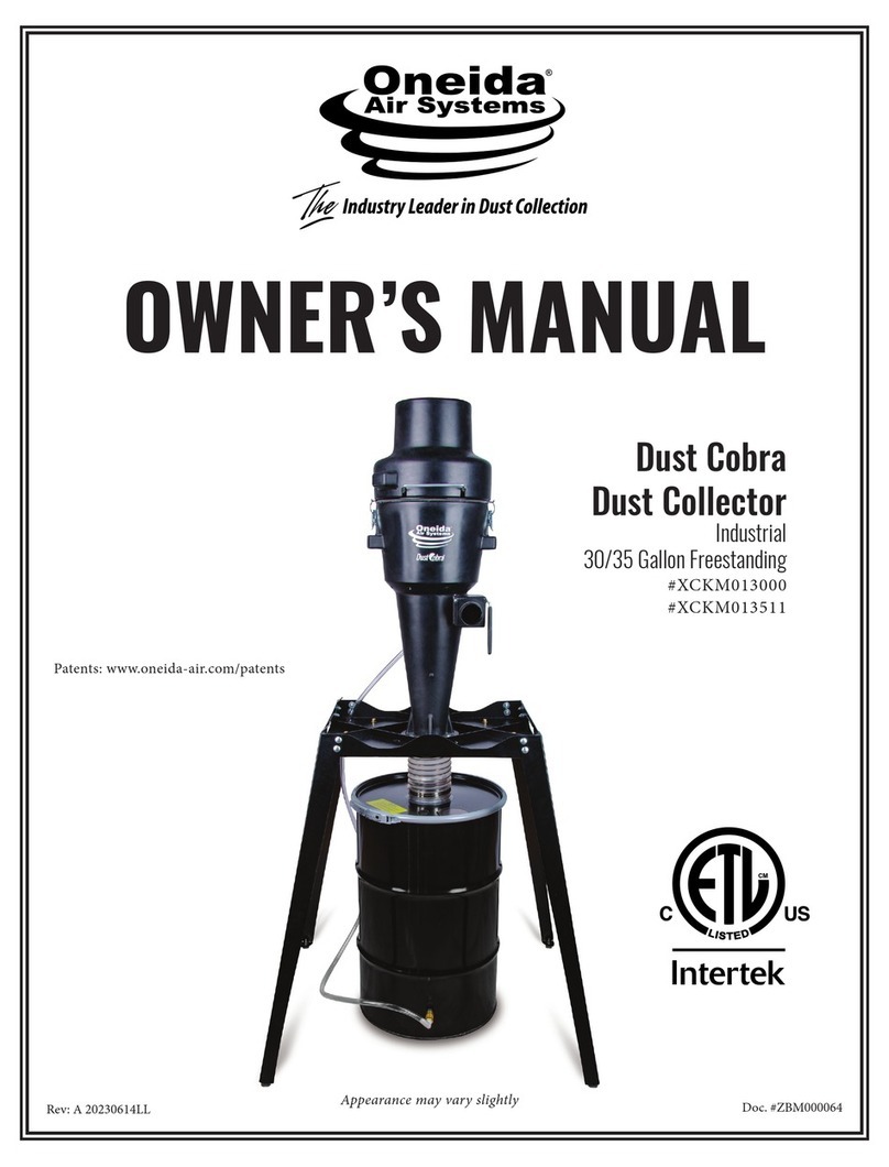 Oneida Air Systems XCKM013000 owner's manual