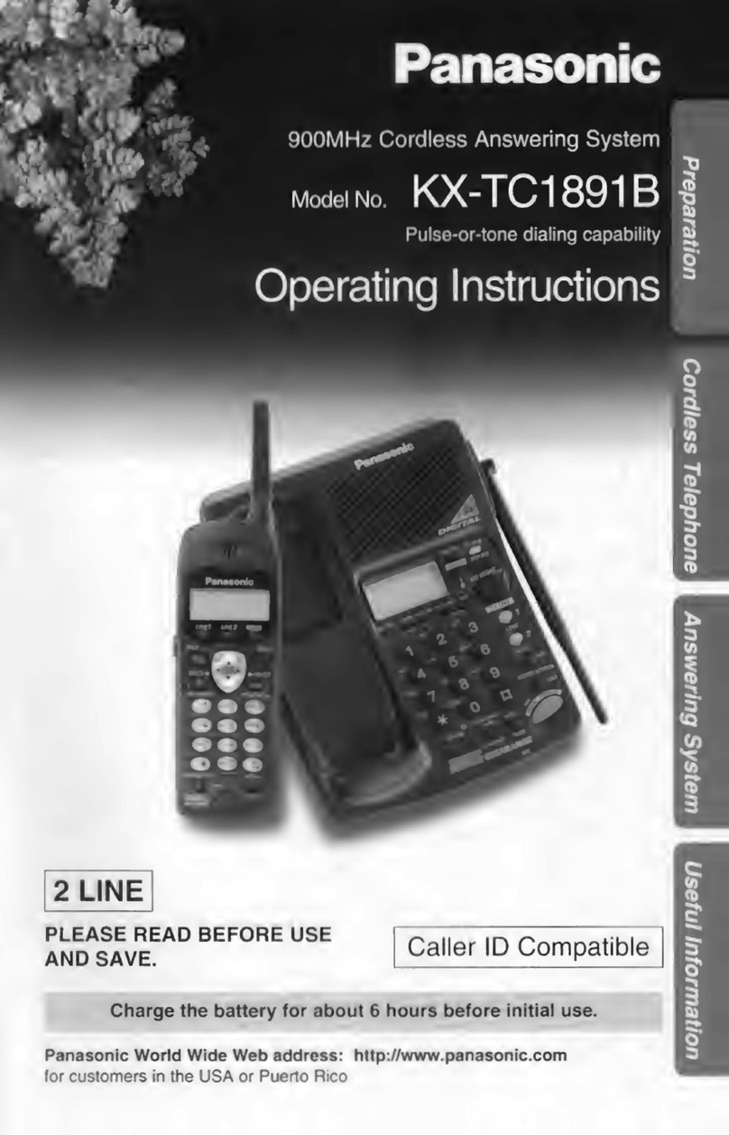 Panasonic KX-TC1891B operating instructions Panasonic KX-TC1891B operating instructions