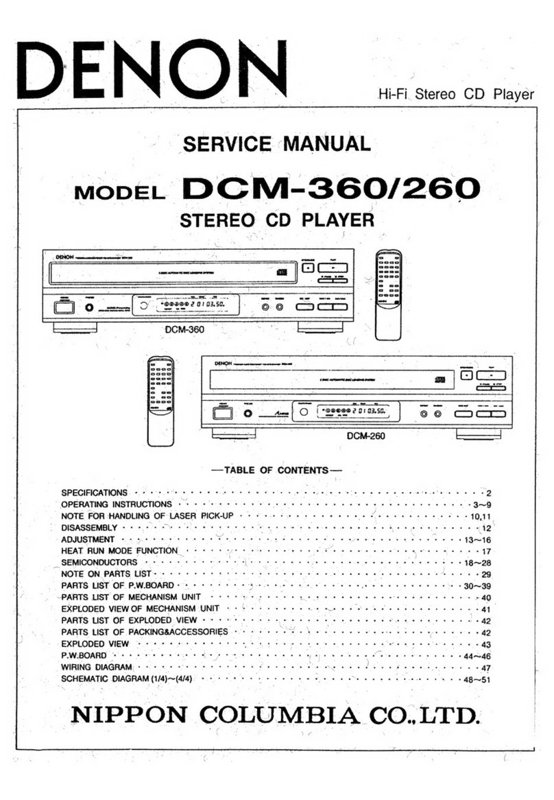 Denon DCM-360 User manual