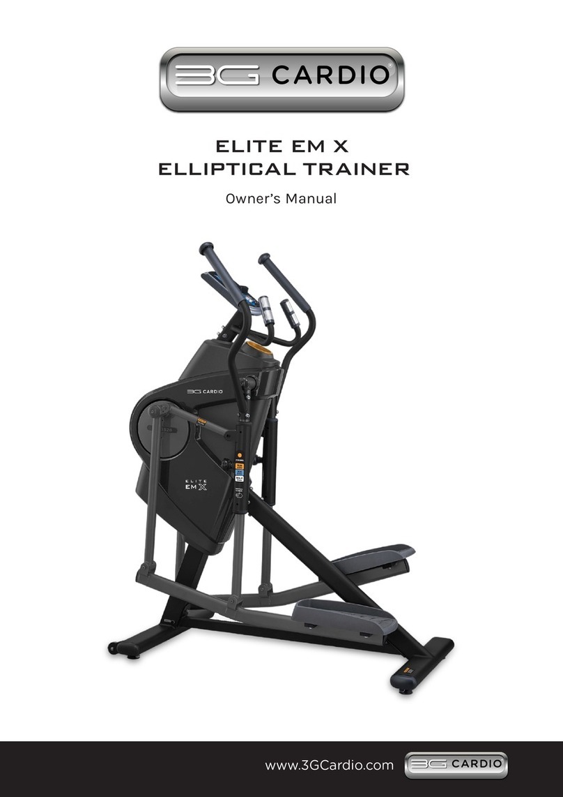 BG CARDIO ELITE EM X owner's manual