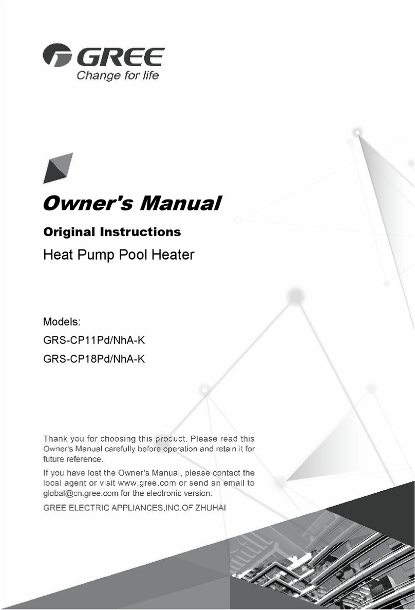 Gree GRS-CP11Pd/NhA-K owner's manual