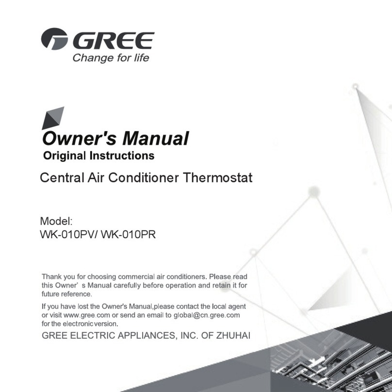 Gree WK-010PV owner's manual