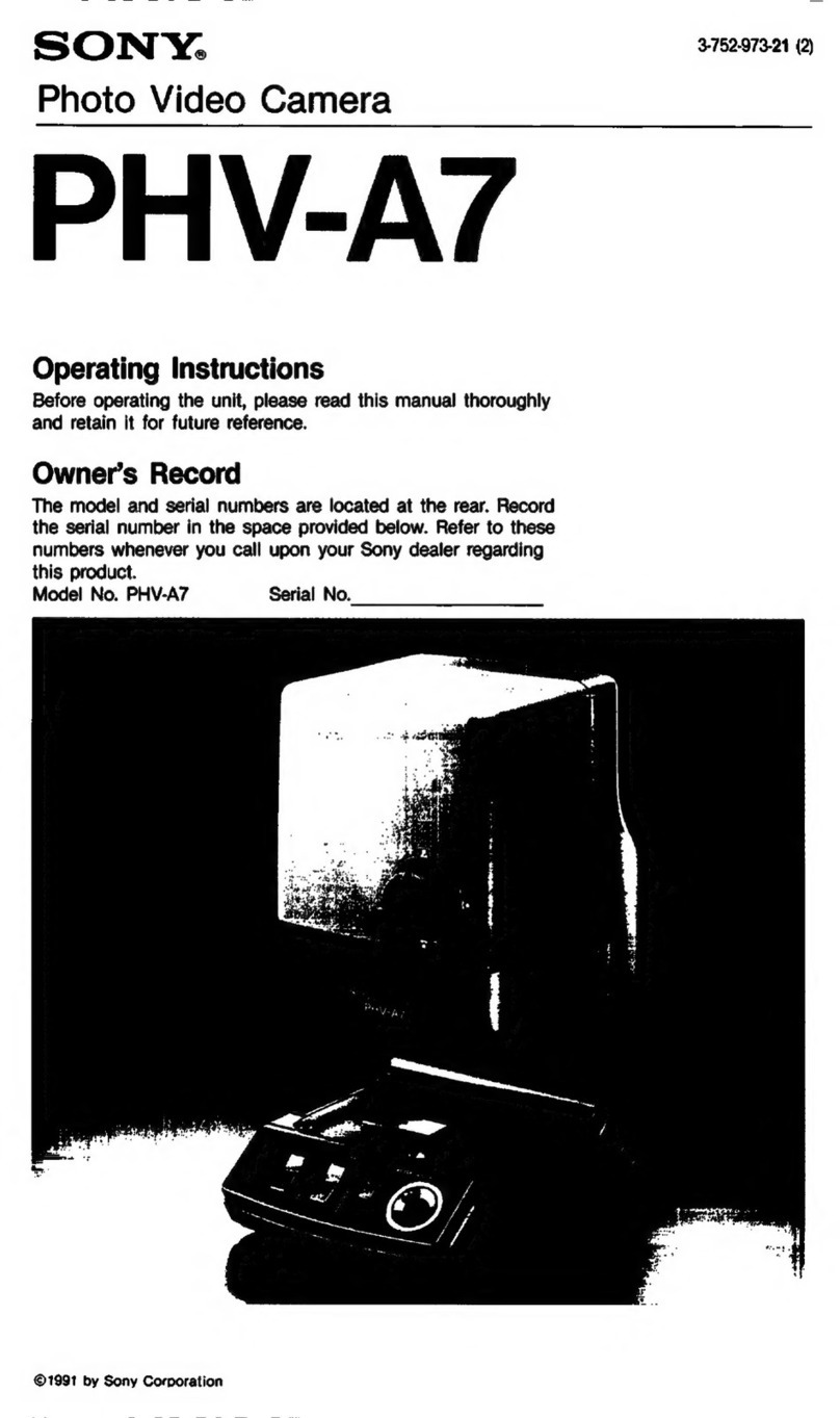 Sony PHV-A7 User manual