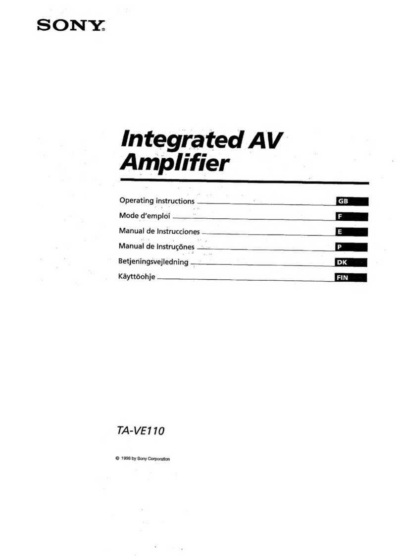 Sony TA-VE110 User manual