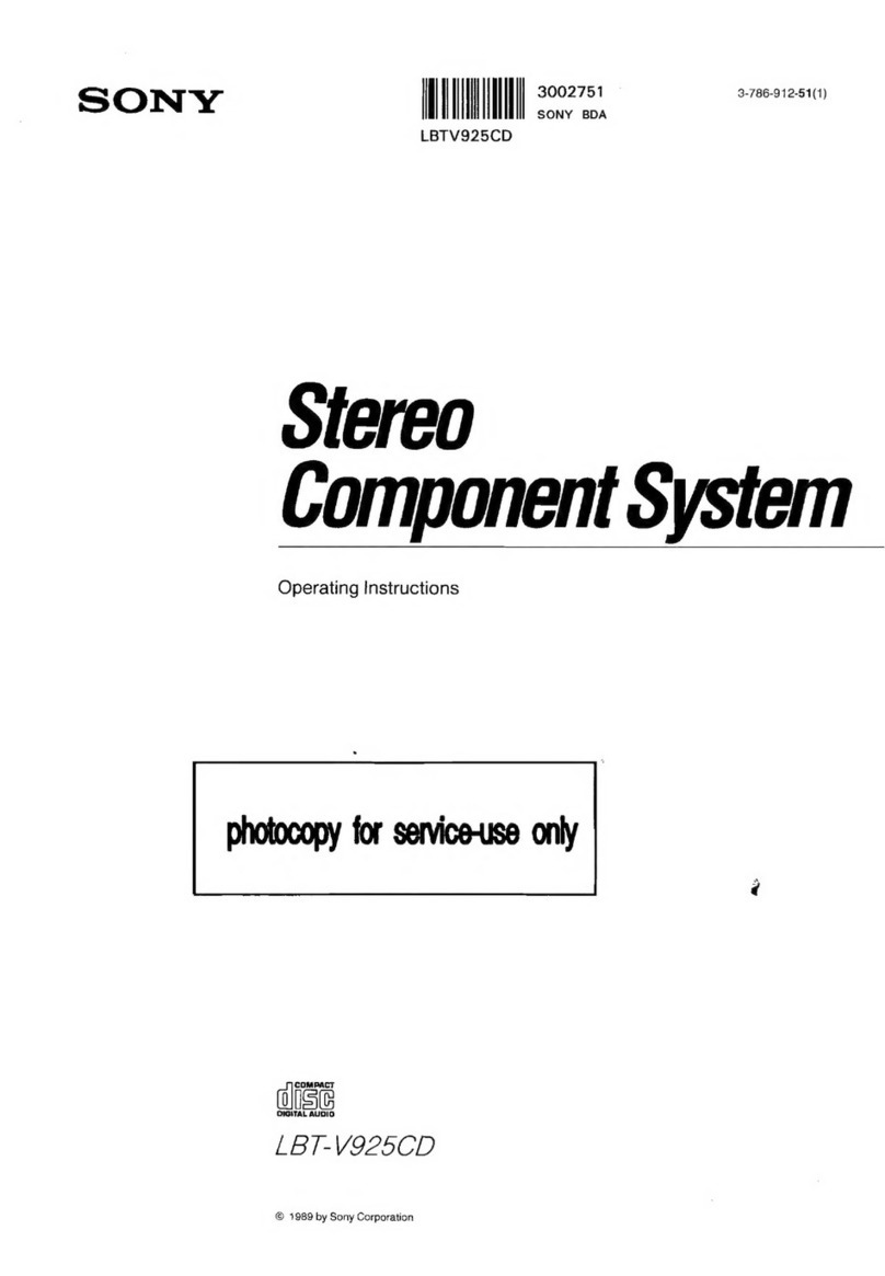 Sony LBT-V925CD operating instructions
