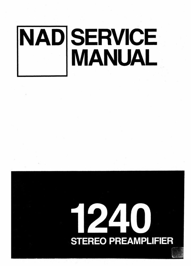 NAD 1240 User manual